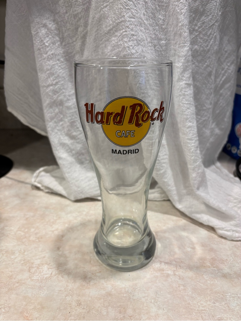 Hard Rock Cafe Madrid Pilsner Glass